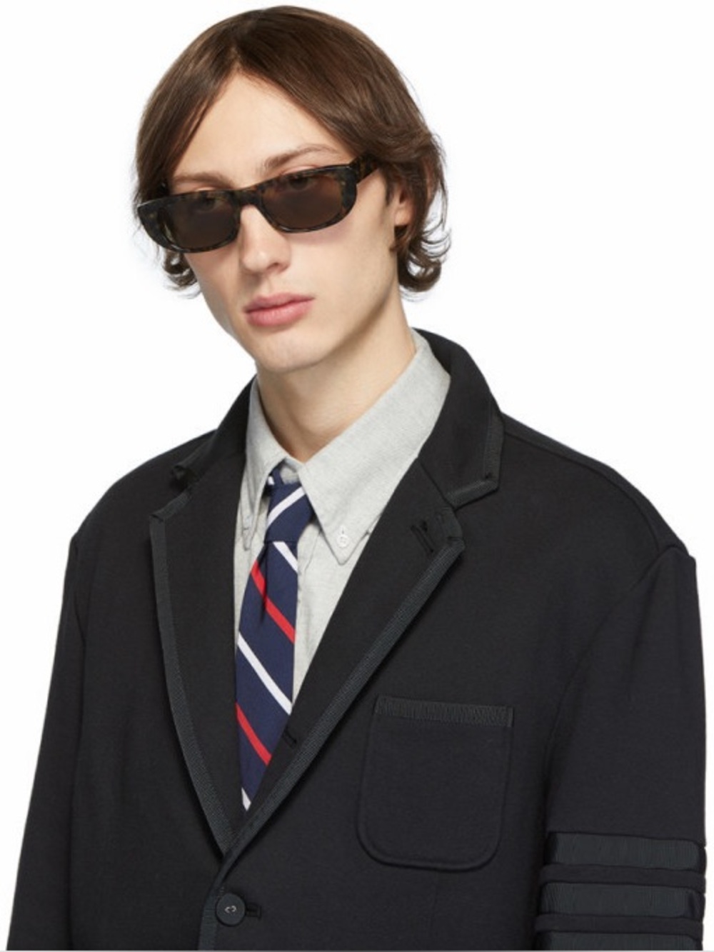 New Thom Browne Tortoiseshell TBS417 Sunglasses